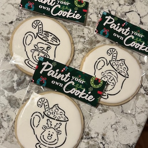 Paint Your Own Christmas Cocoa Mug Sugar Cookie