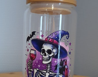 copa de coctel con pajita