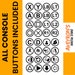 Retro Arcade Game Controller Button Labels Printable - DIGITAL Set of ...