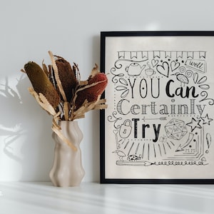You Can Certainly Try DnD Posters for Dungeon Master Gifts, Printable DnD Room Decor, Nerd Wall Art for DnD Tavern Decor, DM Gift Ideas