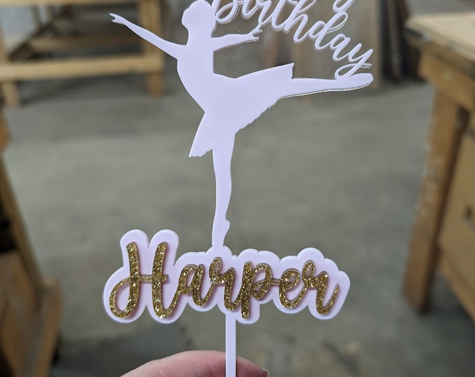 Custom Ballet Inspired Cake Topper Cake Topper Customized Dancer — free download