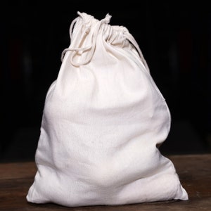 5 x 7 inches Double drawstring Reusable and Eco-Friendly 100 percent cotton bags natural color