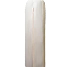 Breathable Cotton Garment Bag: Moisture Wicking, Zip Closure (42x24x4)