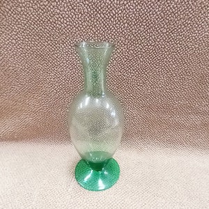 Mid Century Modern Light Green Glass Vase, MCM Green Glass Vase, Art Glass, Glass Decor, Art Deco Glass Vase, Glass Centerpiece
