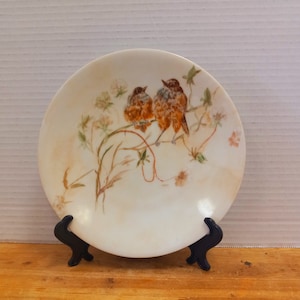 Antique Jean Pouyat Limoges Plate with Birds on a Tree, Antique French Plate Birds, Collectible Plate, Farmhouse Decor, Cottage Decor