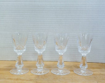 Vintage Waterford Crystal Liquor Goblets - Set of 4 Irish Barware