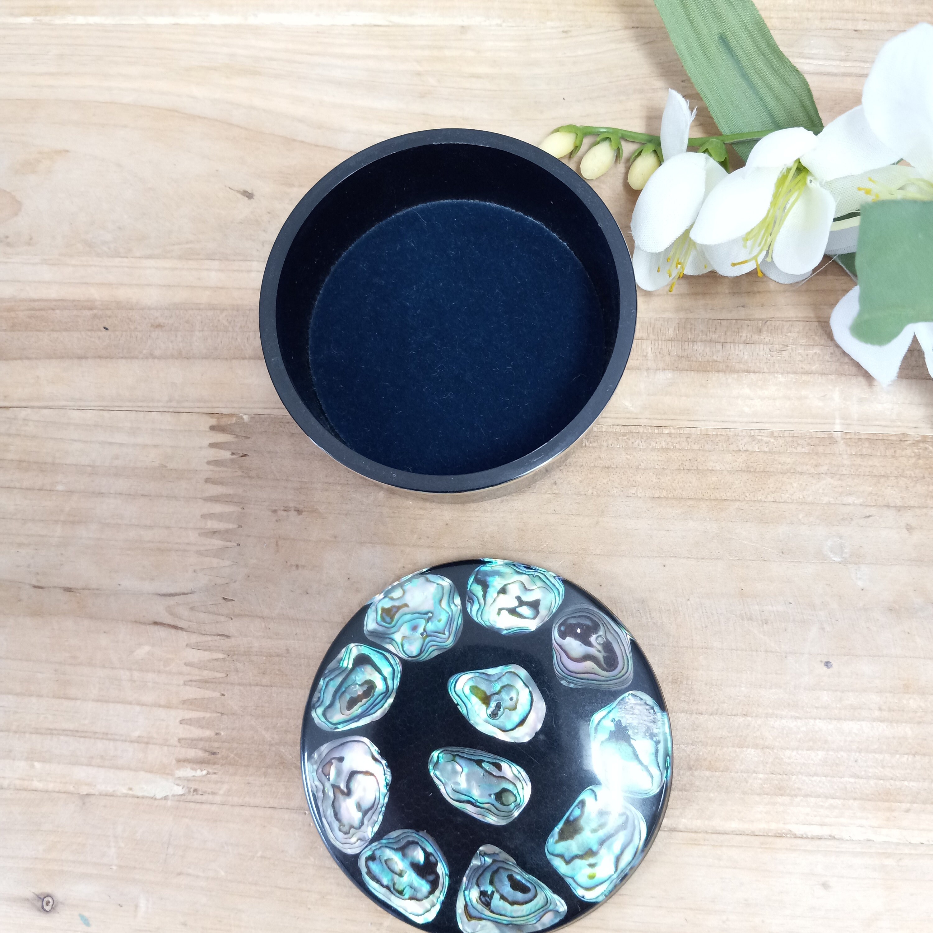 WHAKATURI ニュージーランド パウアシェル アクセサリーボックス Vintage Paua Shell Jewelry Box: New Zealand Abalone Trinket Box - Etsy