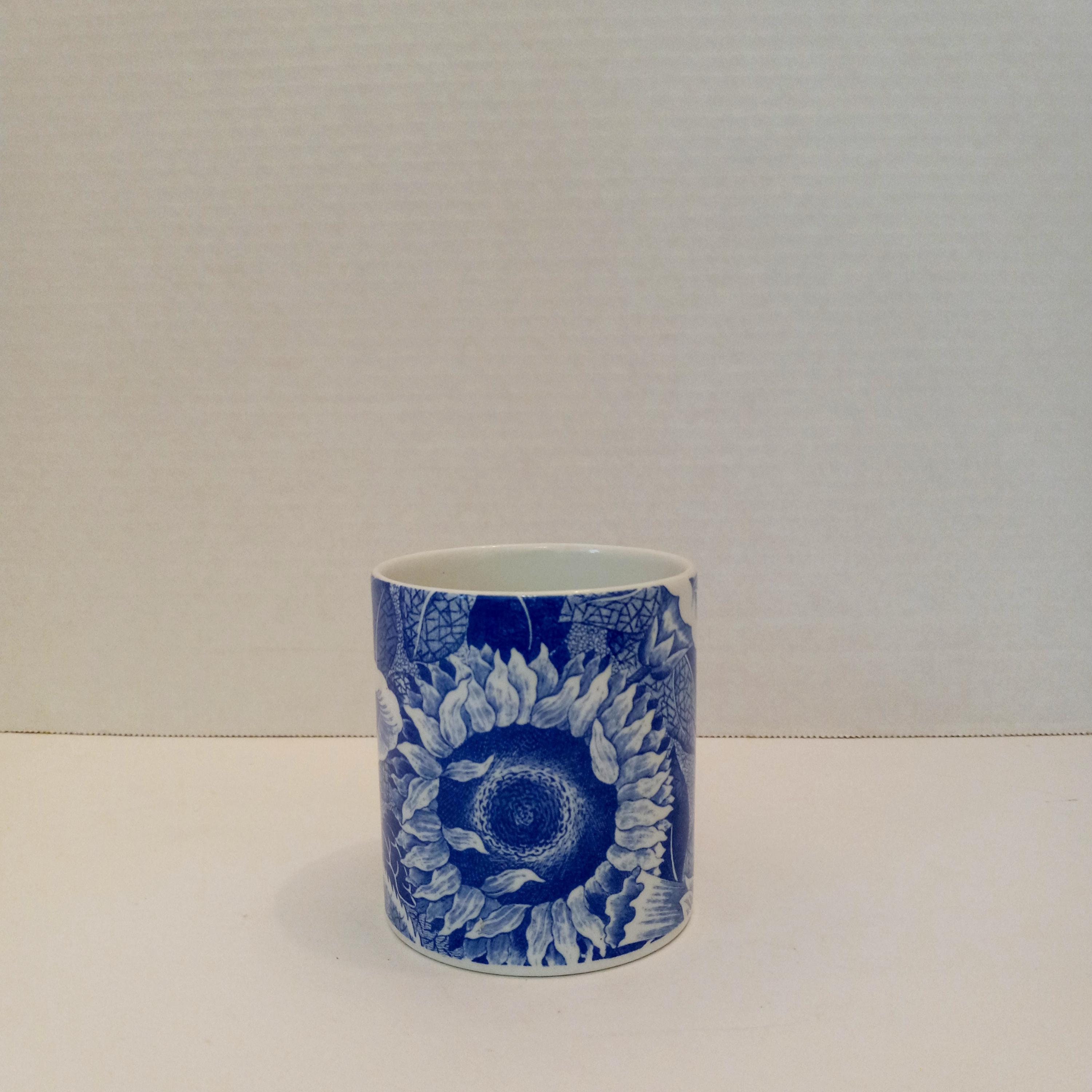 Spode Blue Room Sunflower Mug: Vintage Italian Design Coffee Cup
