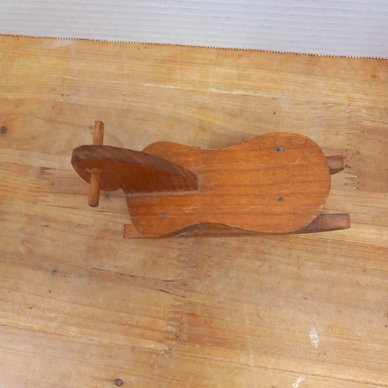 Vintage Wooden Rocking Horse Miniature: Farmhouse Dollhouse Decor - Etsy
