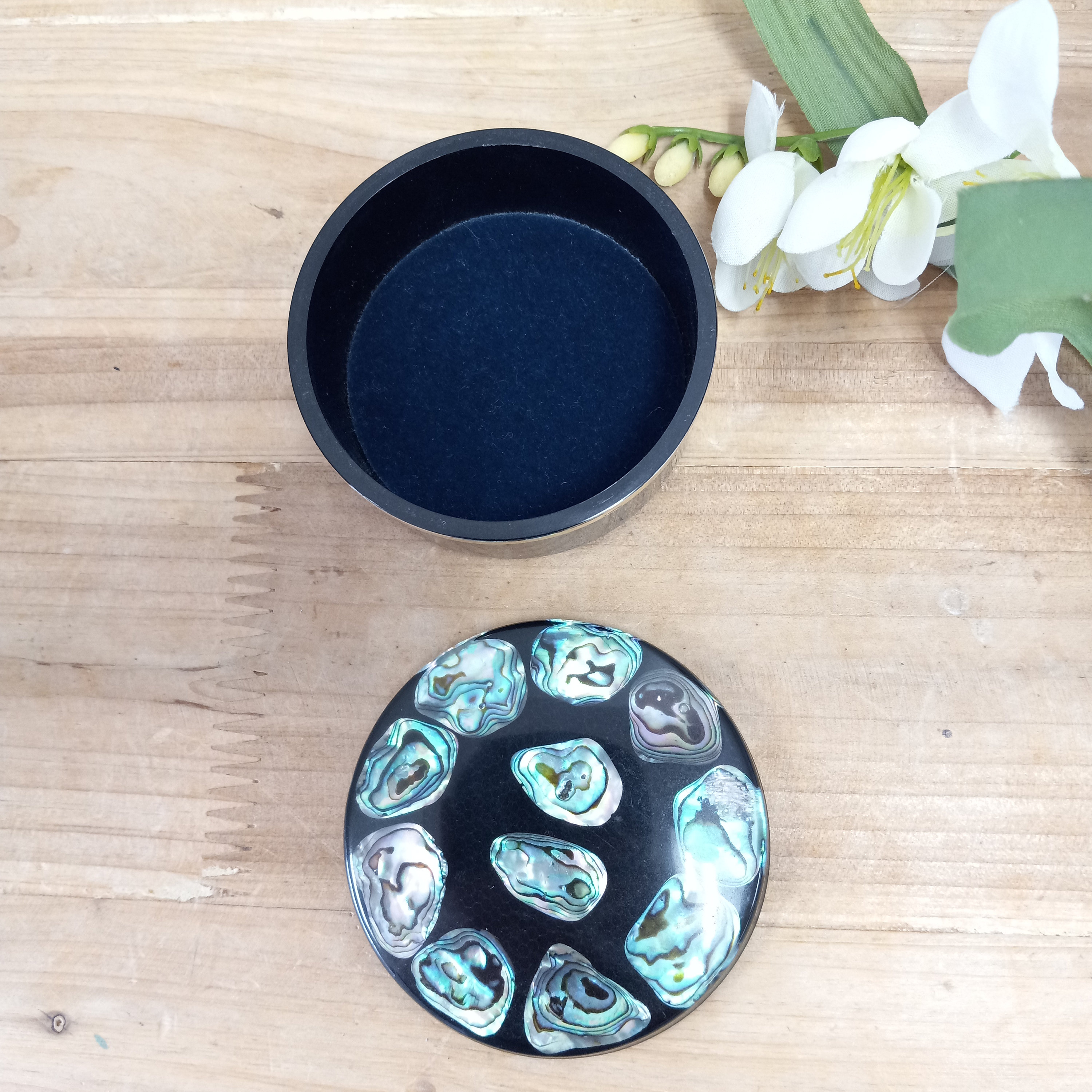 Vintage Paua Shell Jewelry Box: New Zealand Abalone Trinket Box - Etsy
