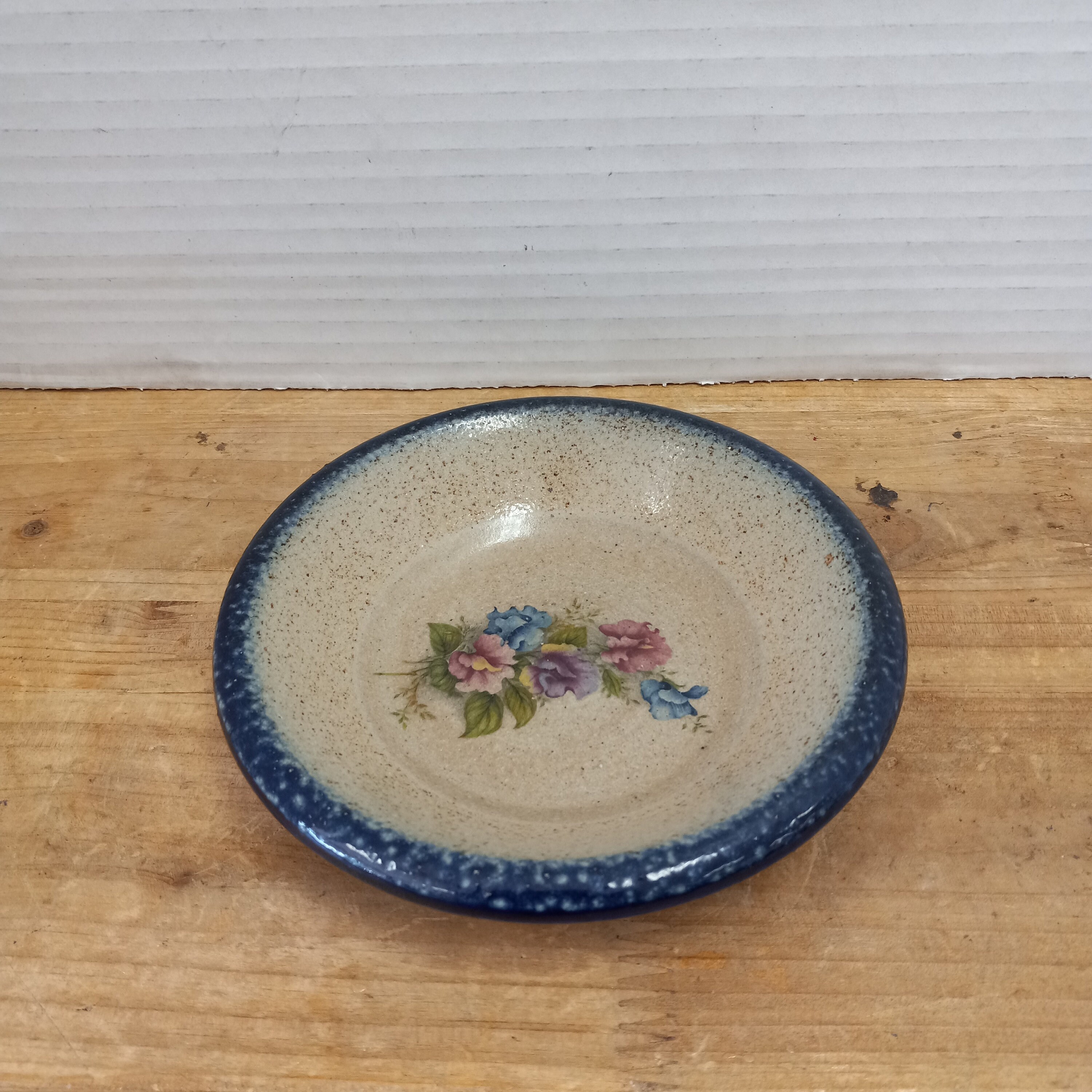 Vintage Monroe Salt Works Stoneware Bowl: Floral Ring Dish - Etsy