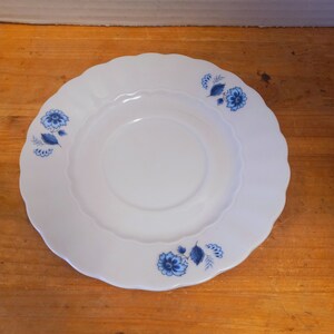 Delft Blauw Eschenbach Saucer with Flowers, Blue and White Delft Plate, Blue and White Decor, Cottage Decor, Farmhouse Decor, Collectible