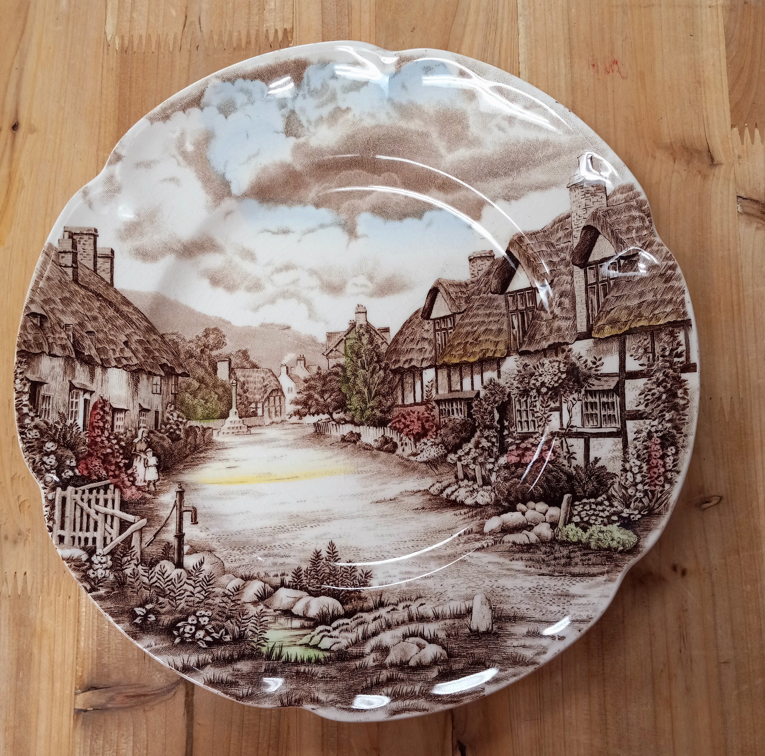 Johnson bros Olde English Countryside ！ Amazon.com | Johnson Bros OLDE ENGLISH COUNTRYSIDE BROWN/MULTI