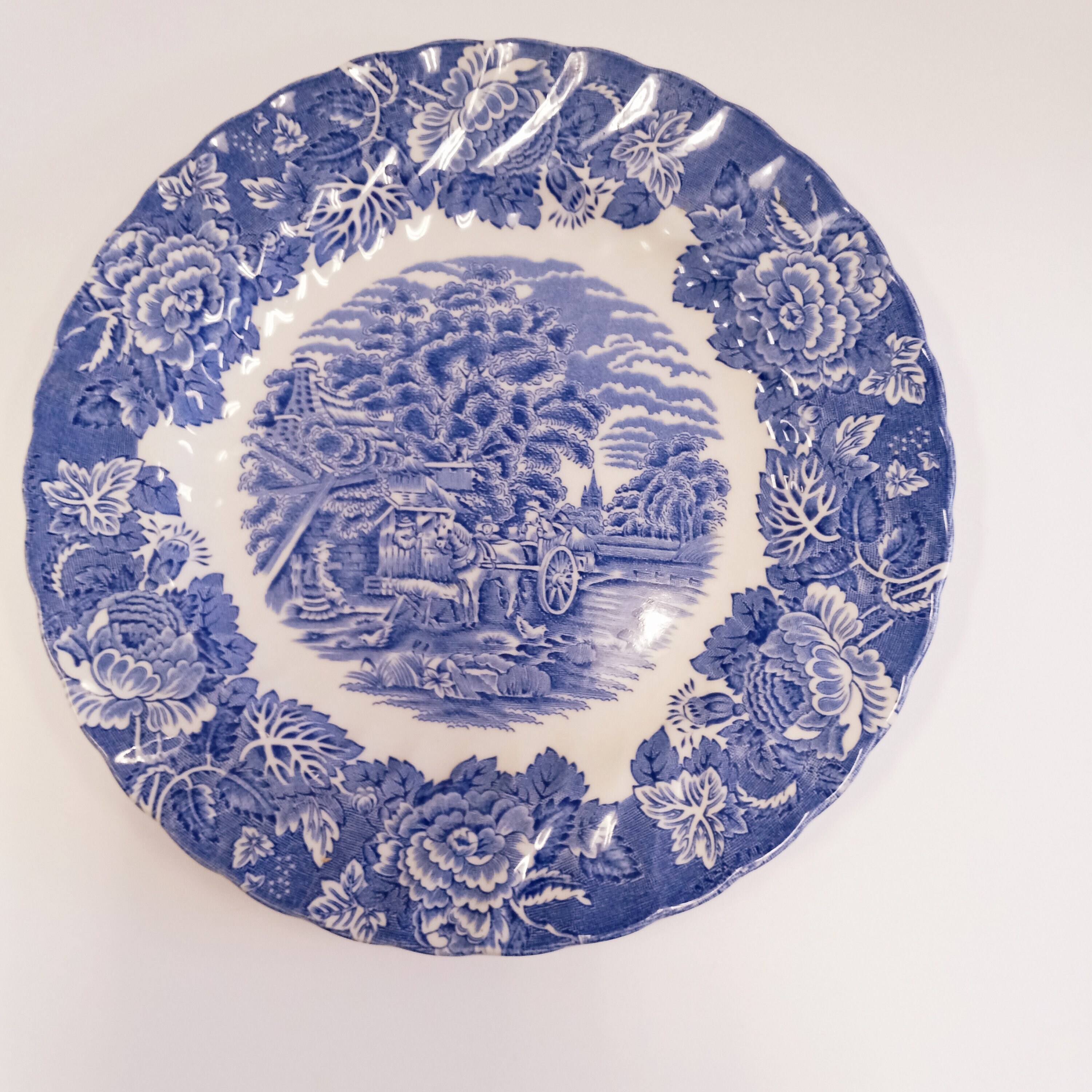 English Scenery Plate by Wood and Sons, Enoch Wood's English