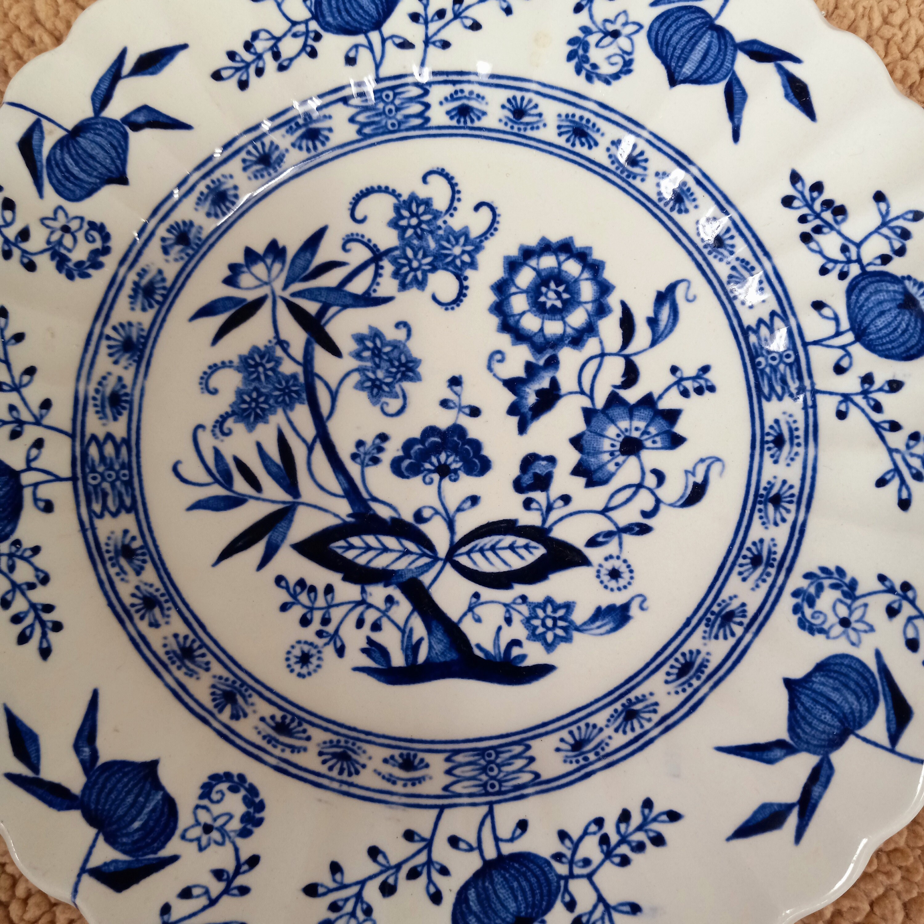 J & G Meakin Blue Nordic Dessert Plate: English Ironstone Blue