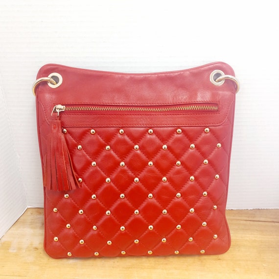Distressed Leather Accordion Bag – OMNIA