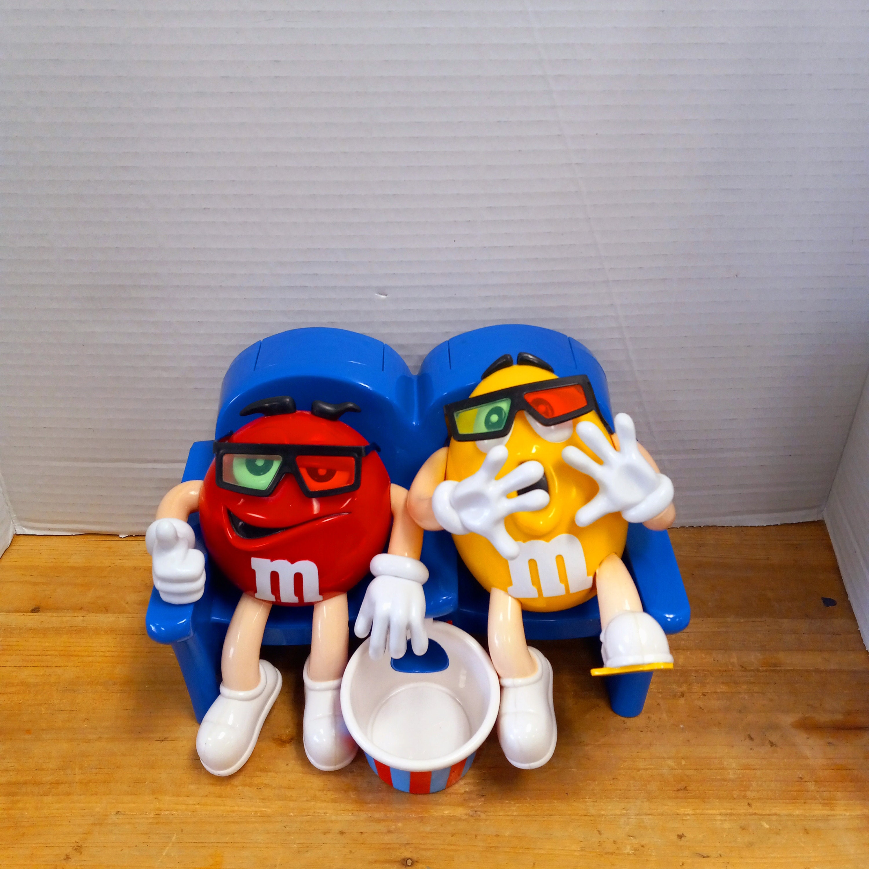 Vintage M&m's Dispenser at the Movies With 3D Glasses, M and