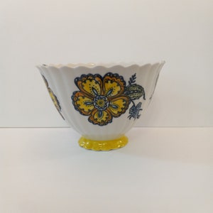 Anthropologie Floral Footed Bowl: Cottagecore Bohemian Decor zdjęcie 9