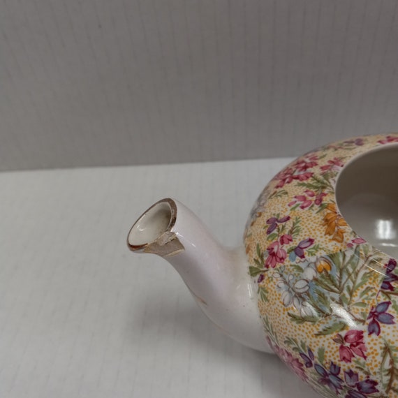Lord Nelson Elijah Cotton Mini Teapot: Floral Shabby Chic Decor