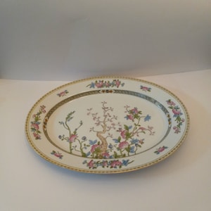 Vintage Noritake Morimura Japan Oval Platter XL Indian Tree, Thanksgiving Dishes, Oval Serving Plate, Turkey Serving Platter, Bohemian Decor