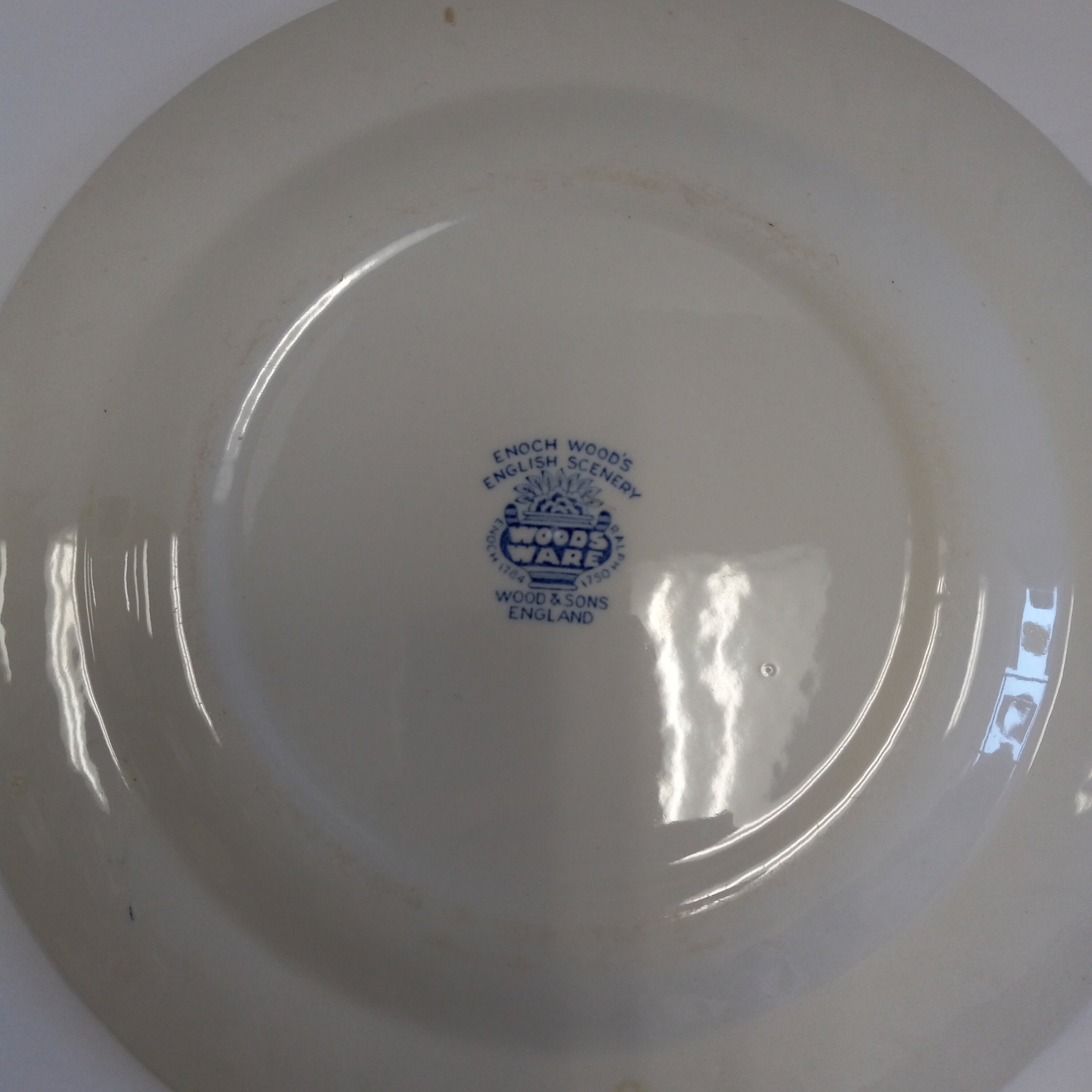 English Scenery Plate by Wood and Sons, Enoch Wood's English
