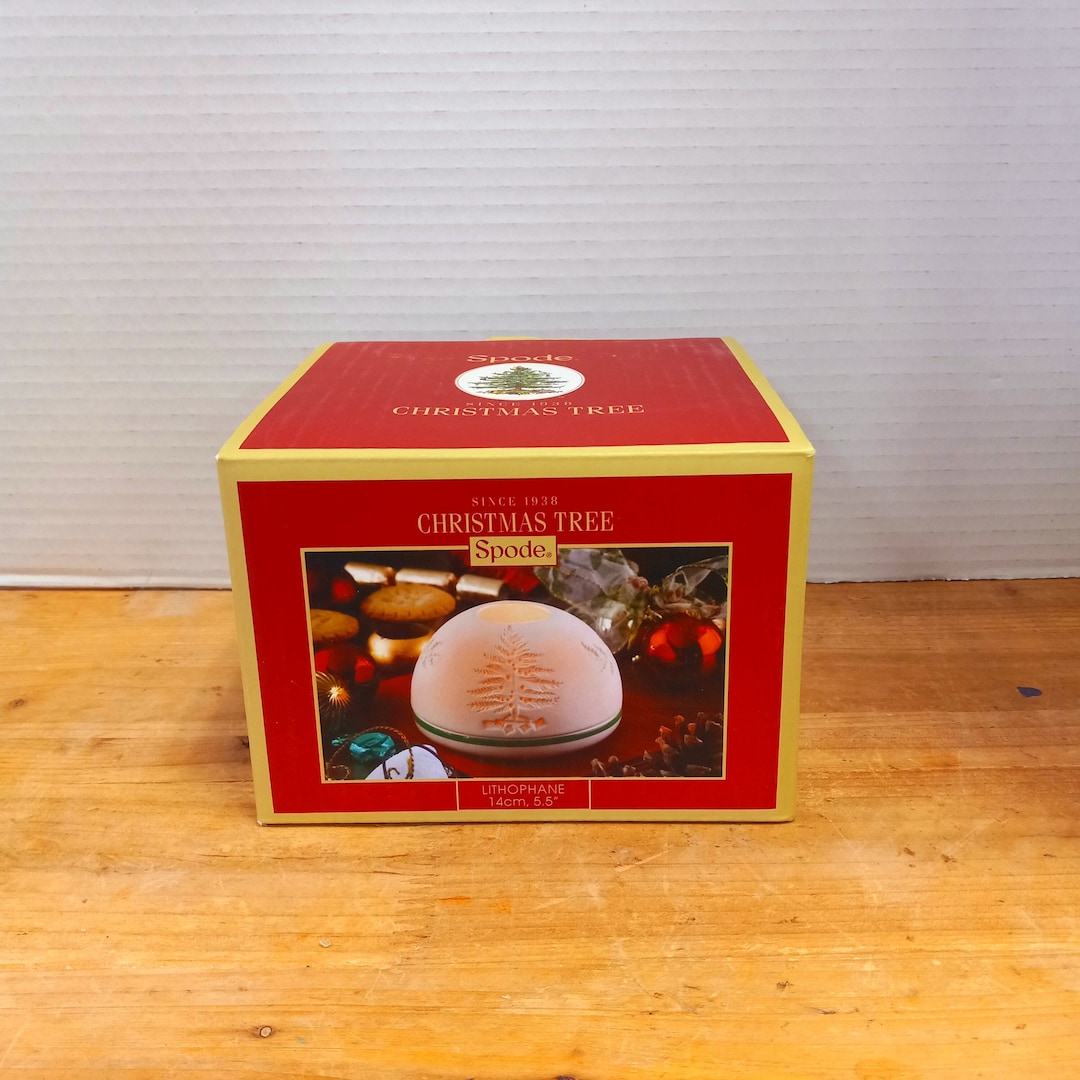 Spode Christmas Tree Lithophane Candle Holder Globe - Like New - Etsy