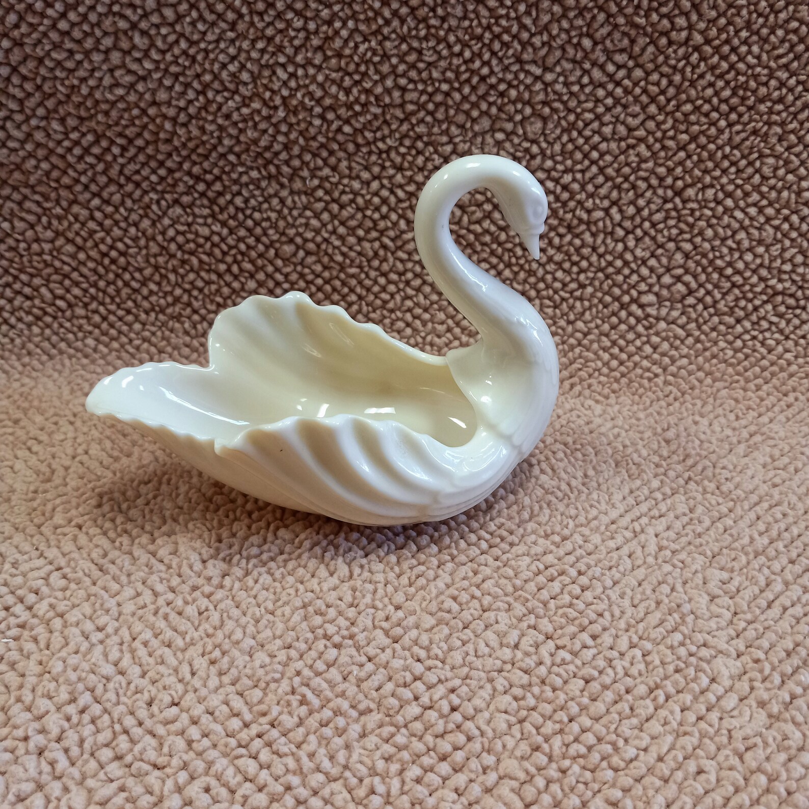 Lenox Swan Dish Large Lenox Porcelain Swan Trinket Dish Etsy