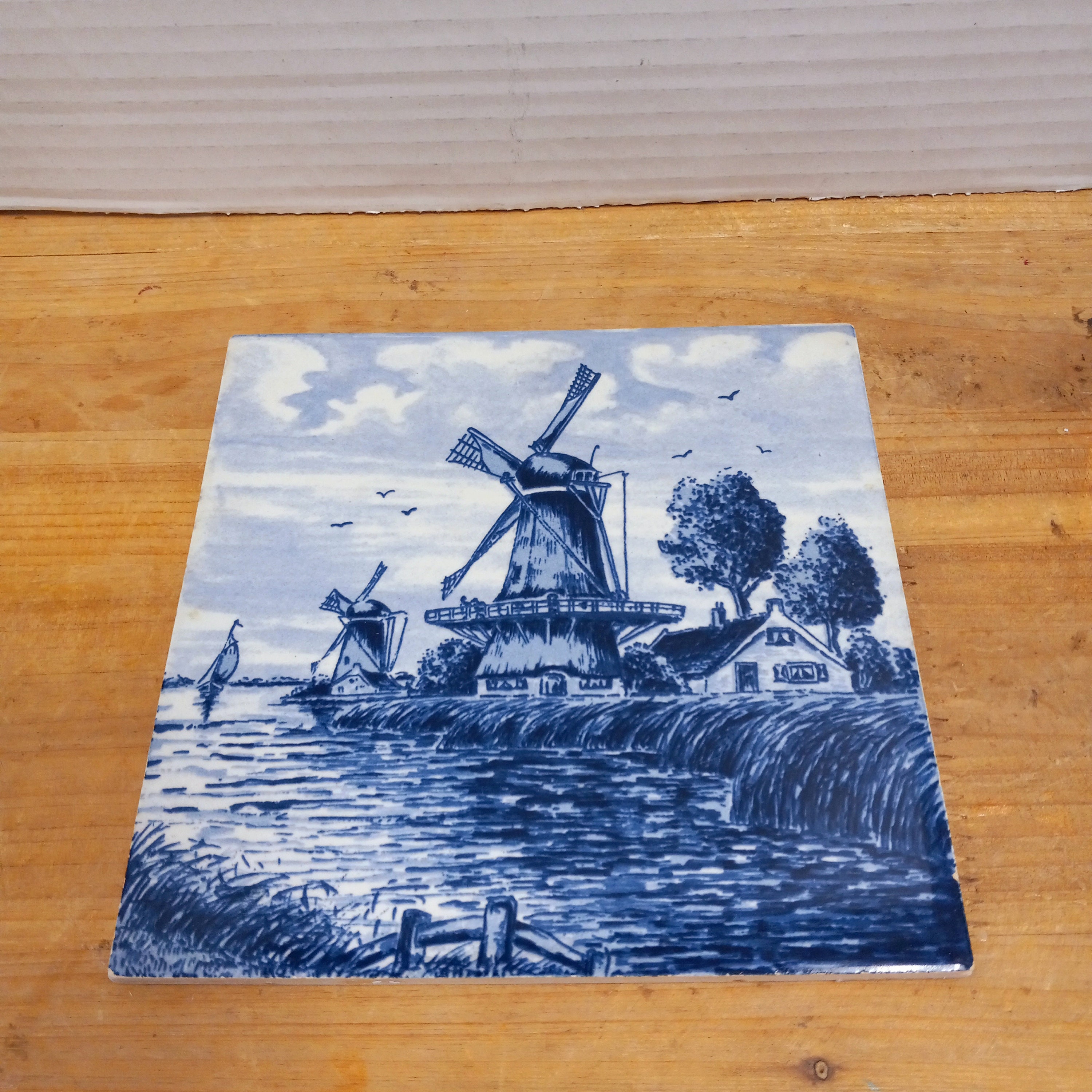 ダルメシアンインテリアアートタイル絵画陶器