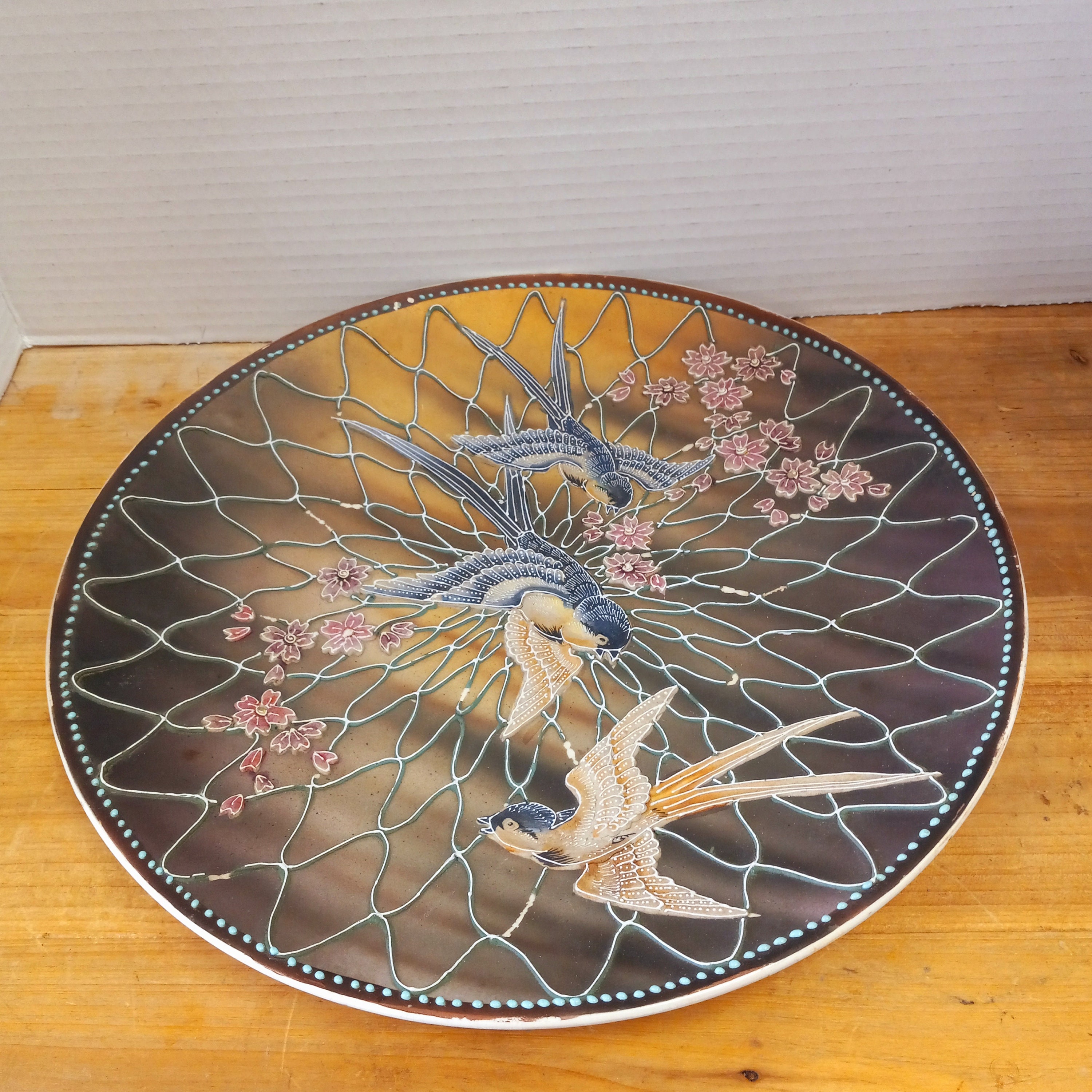 Rare Antique Royal Nippon Nishiki Display Plate Birds and Etsy