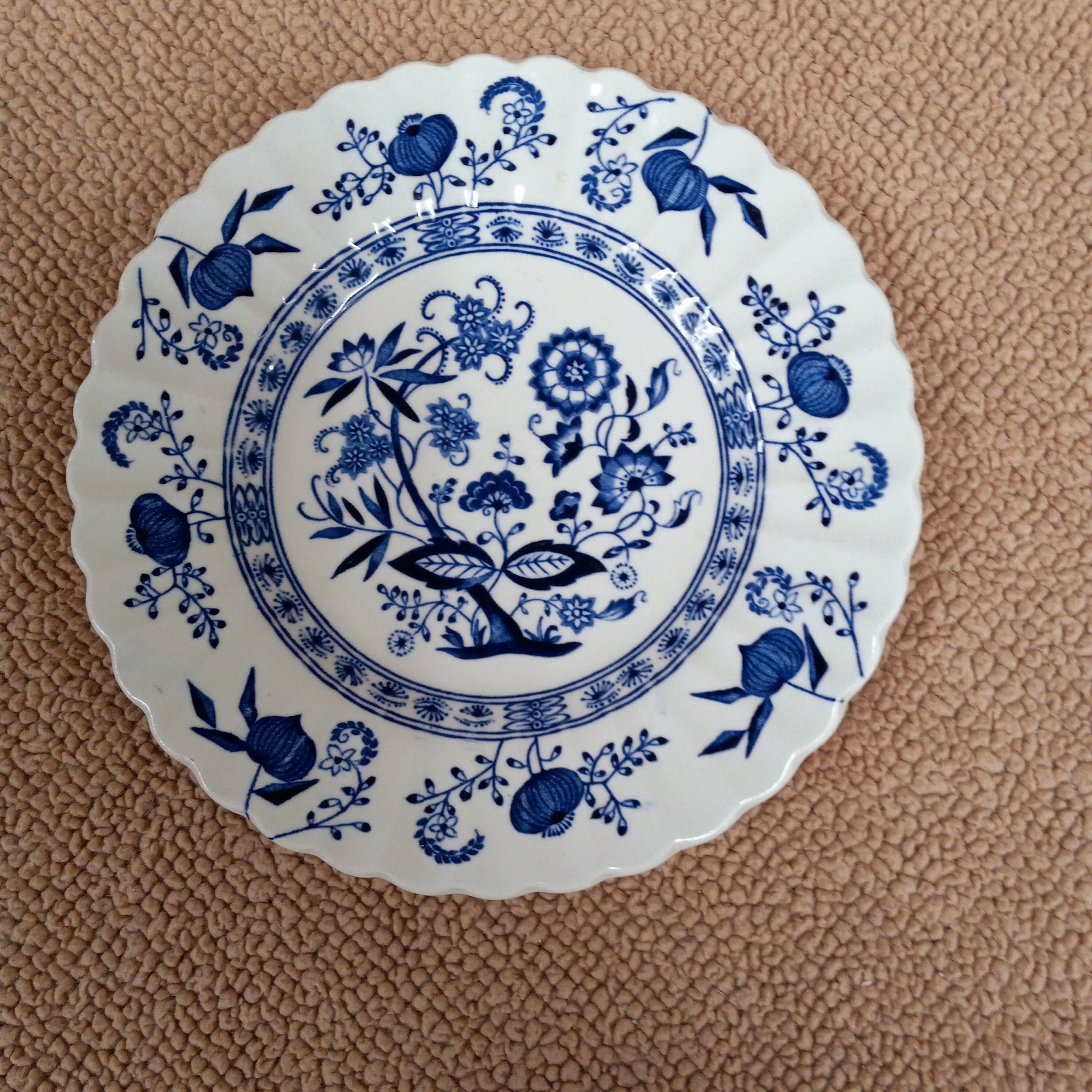 J & G Meakin Blue Nordic Dessert Plate: English Ironstone Blue