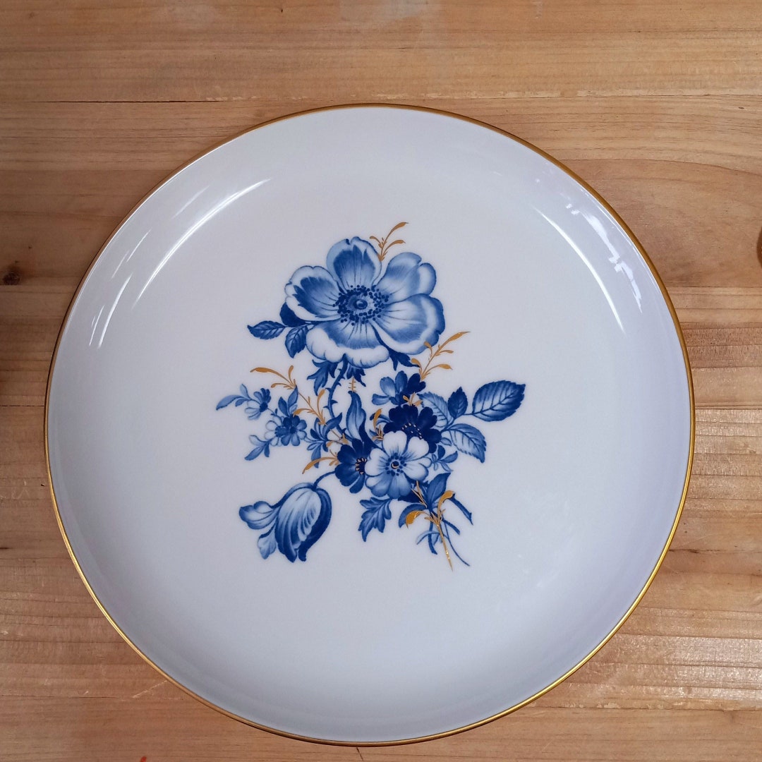 Meissen ブルー花柄 プレート1850〜1860年 保証書付 C−2840 il_1080xN.4249429452_pcgx.jpg