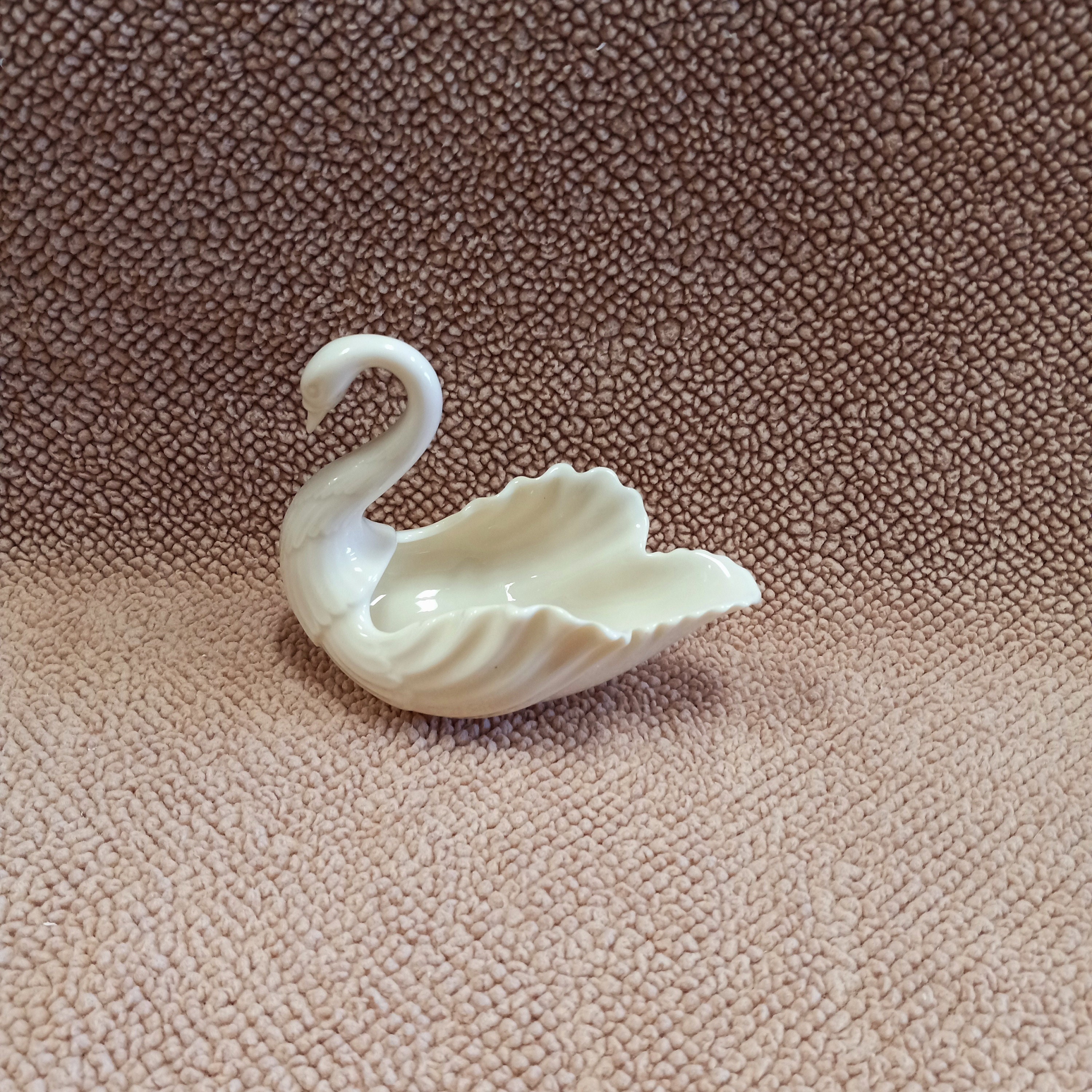 Lenox Swan Dish Large, Lenox Porcelain Swan Trinket Dish, Lenox Swan