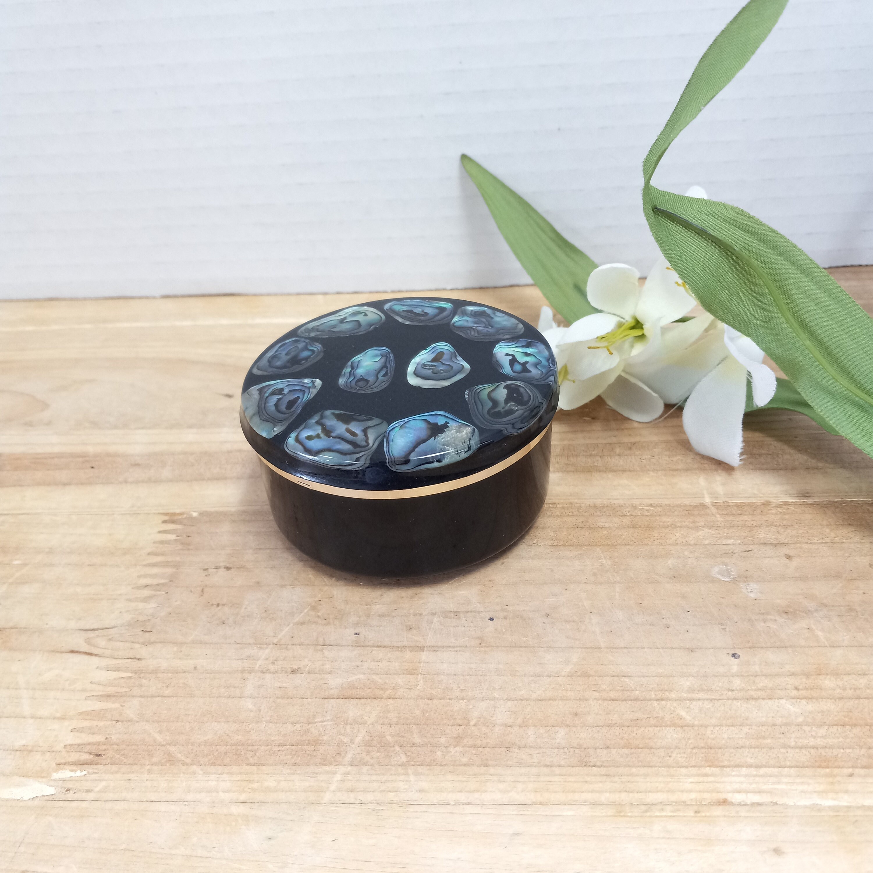 Vintage Paua Shell Jewelry Box: New Zealand Abalone Trinket Box - Etsy