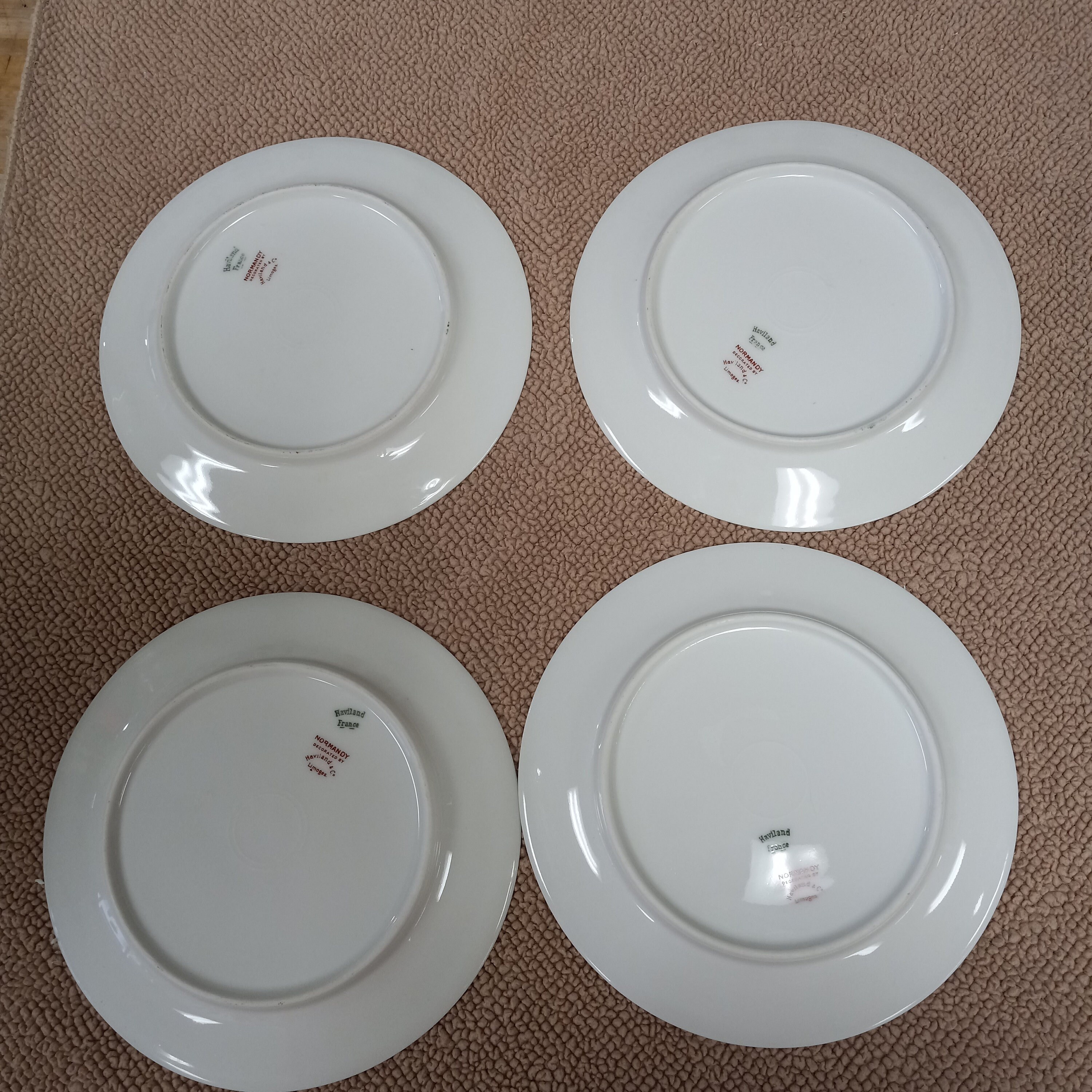 Set of 4 Haviland Limoges Normandy Salad Plates Haviland Etsy