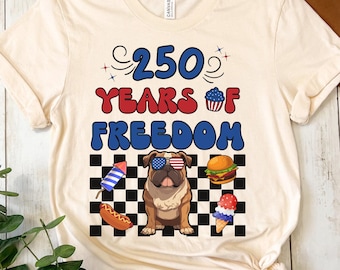 250 Years of Freedom Bulldog Graphic Tee (Digital Download)