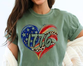 1776 Heart PNG | 4th of July, 250th Anniversary Design (Digital Download)