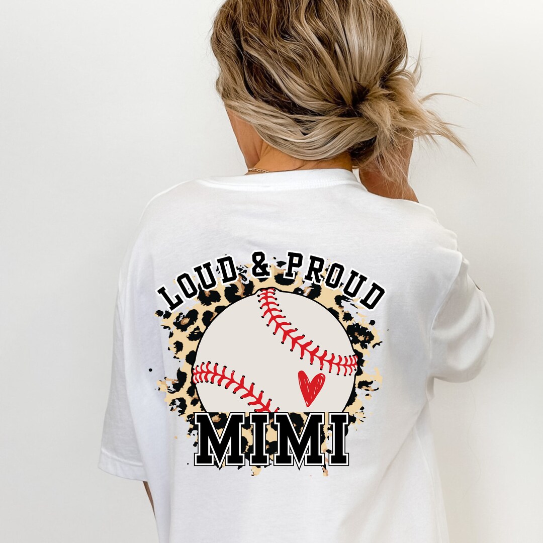 Front & Back Design Baseball Mimi T-shirt, Gift for Mimi, Mimi Tee ...