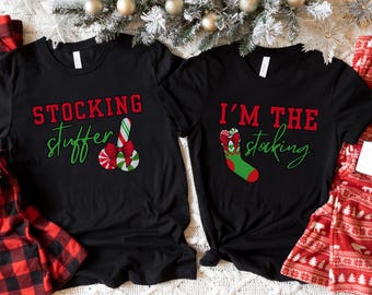 Funny Couples Christmas Shirts, Inappropriate Christmas Shirt for Him and Her,Inappropriate Christmas Shirts for Couples,Holiday Party Shirt