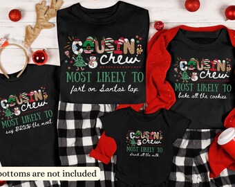 Cousin Crew Christmas Shirt | Matching Family Holiday Tees