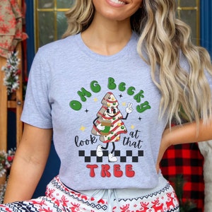 Christmas Tree Cake Shirt for Mom, Funny Xmas Tree Cake T-shirt, Holiday Party Shirt, Holiday shirt for family, Funny Christmas, Xmas Tshirt