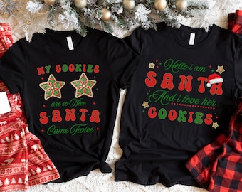 Funny Couples Christmas Shirts, Inappropriate Christmas Shirt for Him and Her,Inappropriate Christmas Shirts for Couples,Holiday Party Shirt