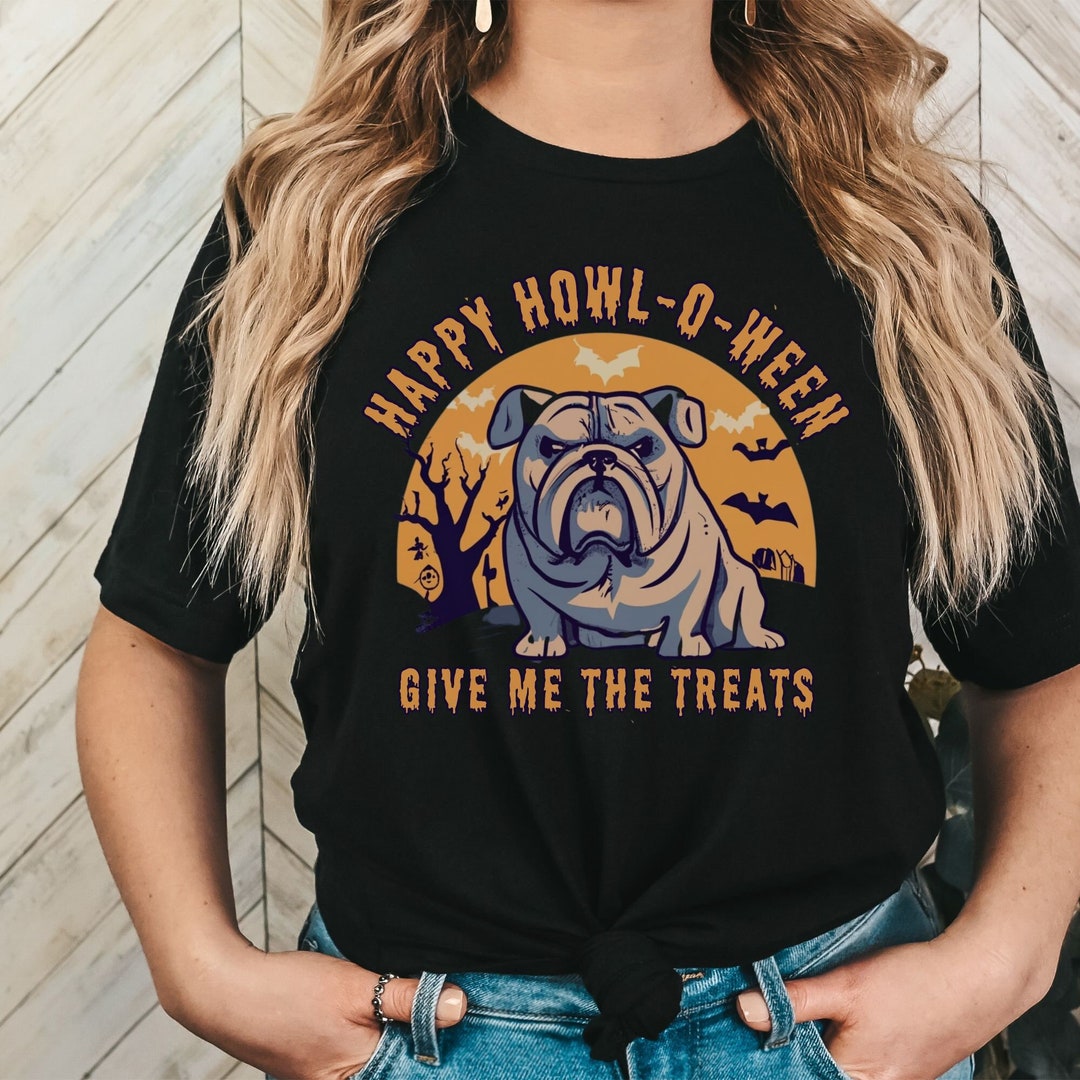 Halloween English Bulldog Shirt Funny Halloween Shirt Dog Etsy