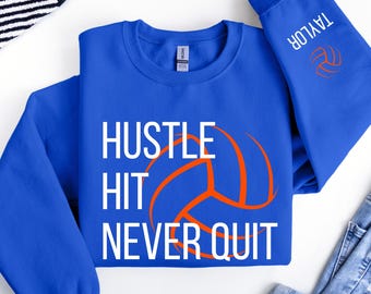 Personalized Volleyball Sweatshirt, Volleyball Player Gift, High School Volleyball Gift, Volleyball Senior Gift