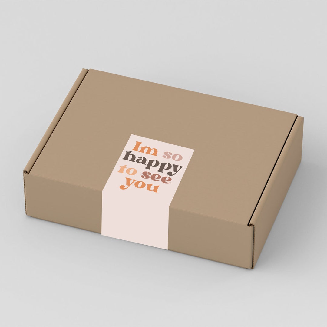 Neutral Colors Box Packaging Label Box Sealing Labels Box Sealing