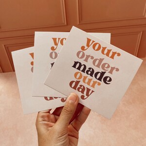 Neutral Colors Insert Cards- Thank you Cards- Small Business Cards- Packaging Inserts- Shipping Supplies