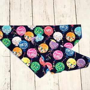 Bandana personalizada para perros de cumpleaños / Globos de feliz cumpleaños Bandana para mascotas
