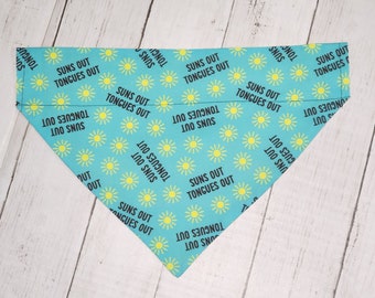 Bandana languette pour chien Suns Out | Bandana estival personnalisé pour animal de compagnie