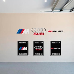 Garage Decor, Man Cave Decor, German Cars, Indoor/Outdoor Aluminum 24&quot; Car Signs, Car emblems, Acrylic Available, Car Collector