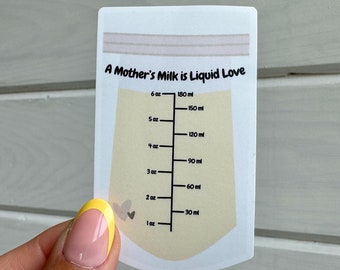 Not Measured in Ounces Sticker, Breastfeeding Sticker for Tumbler, Laptop or Water Bottle, Nursing Stickers for Breast Pump, Mama Decal