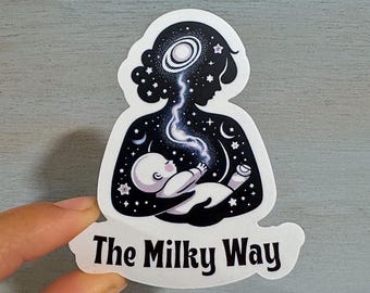 Der Milchstraßenaufkleber, lustiger Stillaufkleber, ausschließlich Pumping Nursing Mama-Aufkleber, Stillabziehbilder, wasserdichte Aufkleber
